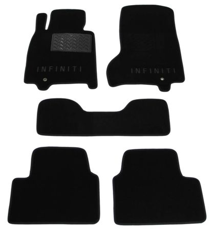 Двошарові килимки Sotra Custom Classic Black для Infiniti G (mkIV)(2 кліпси) 2006-2013 - Фото 1