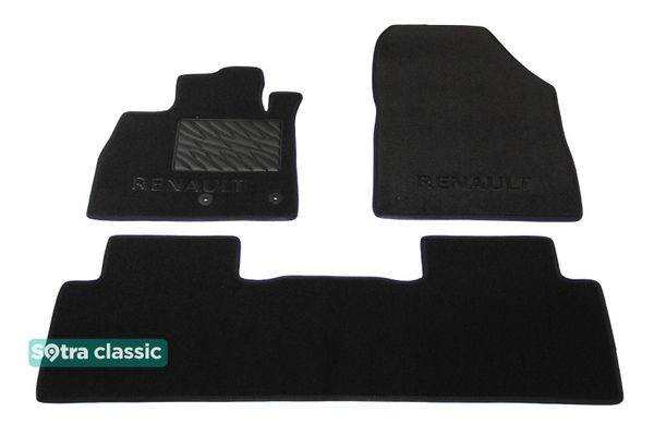 Двошарові килимки Sotra Classic Black для Renault Scenic (mkIV) 2016-2022 МКПП - Фото 1