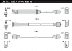 Провода зажигания Tesla T179B для Opel Omega (A) 1.8 / 2.0 (18NV; 18SV; 28SEH; 20SE; C20NE) - Фото 2