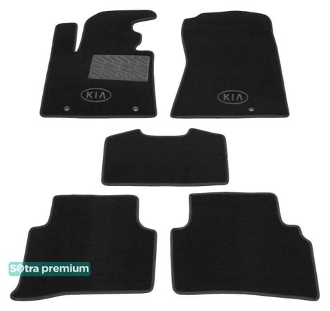 Двошарові килимки Sotra Premium Black для Kia Sportage (mkIV) 2015-2021 (EU) - Фото 1