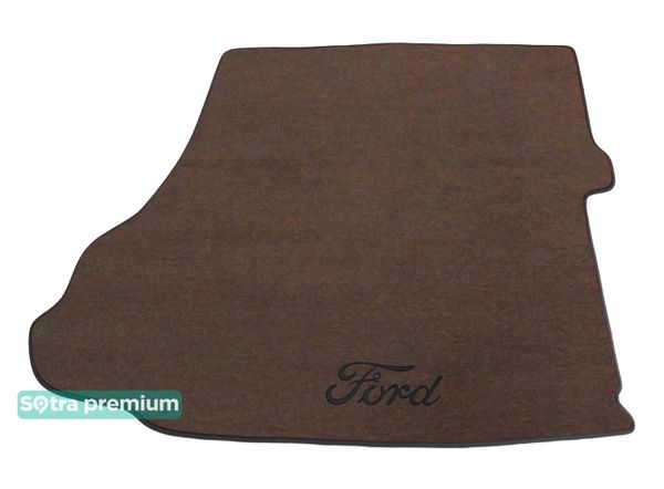 Двошарові килимки Sotra Premium Chocolate для Ford Mustang (mkVI)(із сабвуфером)(багажник) 2015→ - Фото 1