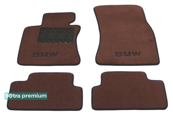 Двошарові килимки Sotra Premium Chocolate для BMW 6-series (E63) 2003-2010 - Фото 1