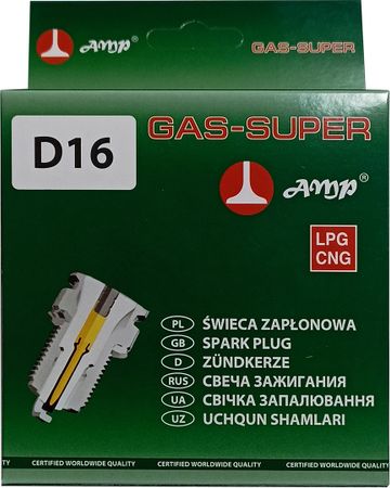 Свічка запалювання AMP D16 Gas Super - Фото 3