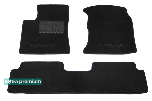 Двошарові килимки Sotra Premium Graphite для Toyota Corolla Verso (mkIII)(1-2 ряд) 2004-2009 - Фото 1
