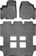 Коврики Weathertech Black для Honda Odyssey (mkIV)(RL5)(1-2-3 row)(1 row 2pcs.) 2011-2017