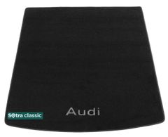 Двухслойные коврики Sotra Classic Black для Audi Q7 (mkI)(багажник) 2006-2014
