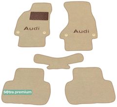 Двошарові килимки Sotra Premium Beige для Audi A4/S4/RS4 (mkIV)(B8) 2008-2016