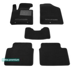Двухслойные коврики Sotra Premium Black для Hyundai Veloster (mkI) 2011-2018
