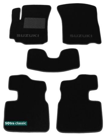 Двухслойные коврики Sotra Classic Black для Suzuki SX4 (mkI) 2006-2014 - Фото 1