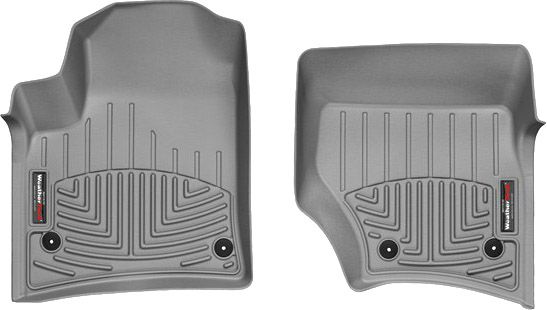 Коврики Weathertech Grey для Volkswagen Touareg; Porsche Cayenne (mkI)(4 round fixings)(1 row) 2007-2010 - Фото 1