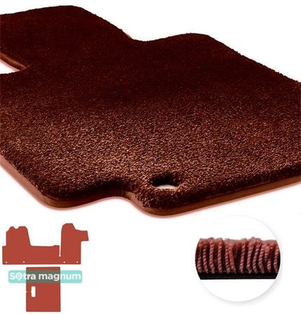 Двошарові килимки Sotra Magnum Red для Opel Movano (mkII)(B)(1+1 с проходом к спальному месту)(1 ряд) 2010-2021 - Фото 1
