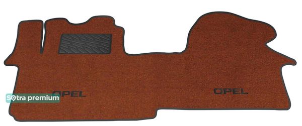 Двошарові килимки Sotra Premium Terracotta для Opel Vivaro (mkI)(A)(1 ряд - 2 місця)(1 ряд) 2001-2014 - Фото 1