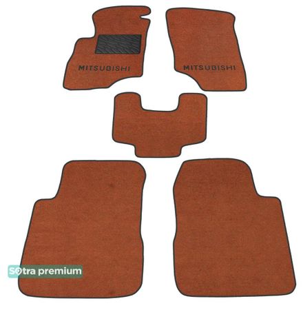 Двошарові килимки Sotra Premium Terracotta для Mitsubishi Outlander (mkI) 2001-2008 - Фото 1