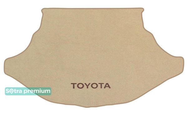 Двухслойные коврики Sotra Premium Beige для Toyota Venza (mkI)(багажник) 2008-2017 - Фото 1