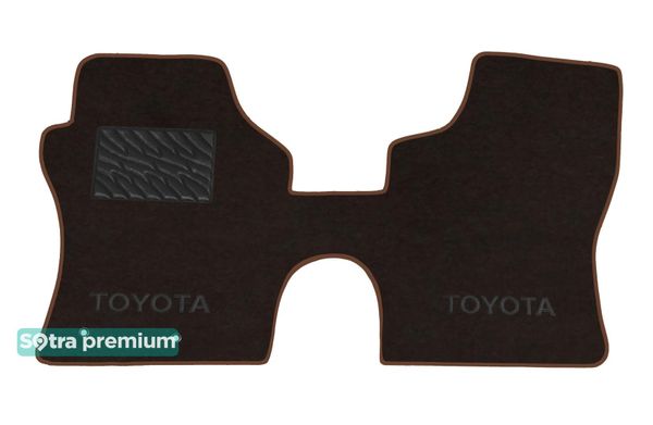 Двошарові килимки Sotra Premium Chocolate для Toyota HiAce (XH20)(1 ряд) 2006-2012 - Фото 1