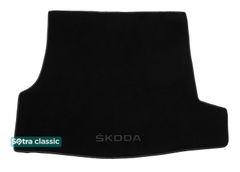 Двухслойные коврики Sotra Classic Black для Skoda Superb (mkI)(B5)(багажник) 2001-2008