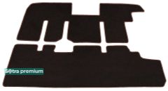 Двошарові килимки Sotra Premium Chocolate для Renault Trafic (mkII)(з пічкою на 2 ряді)(2-3 ряд) 2001-2014