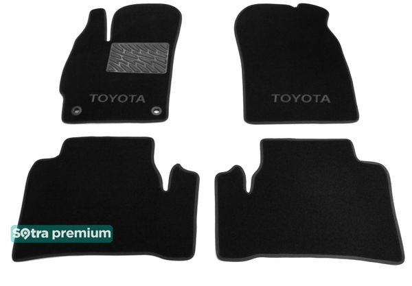 Двошарові килимки Sotra Premium Black для Toyota Prius (mkIII) 2012-2015 - Фото 1