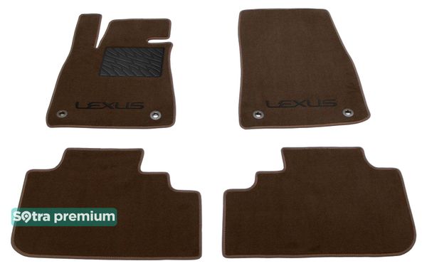 Двошарові килимки Sotra Premium Chocolate для Lexus RX (mkIV) 2016-2022 - Фото 1