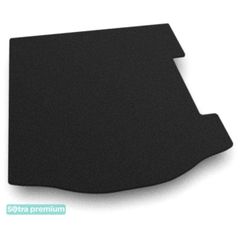 Двошарові килимки Sotra Premium Black для Ford Focus (mkIII)(седан)(із сабвуфером)(багажник) 2011-2018