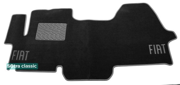 Двошарові килимки Sotra Classic Black для Fiat Ducato (mkIII)(1 ряд) 2006→  - Фото 1