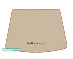 Двухслойные коврики Sotra Premium Beige для Volkswagen Touareg (mkII)(багажник) 2010-2018