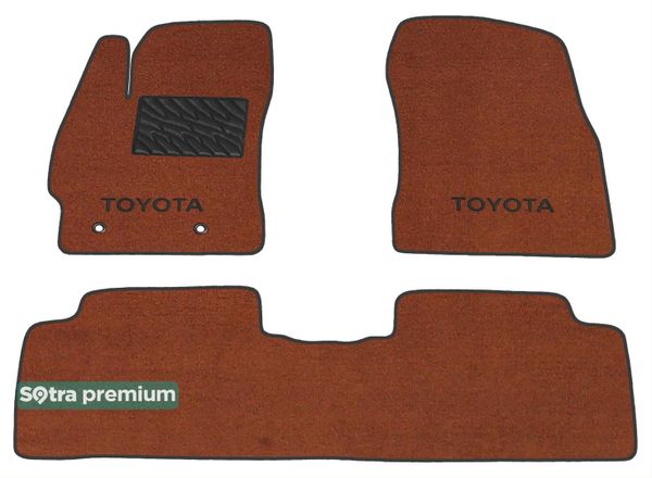 Двошарові килимки Sotra Premium Terracotta для Toyota Corolla (mkX)(E140) 2006-2012 - Фото 1