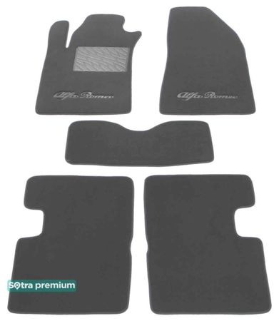 Двошарові килимки Sotra Premium Grey для Alfa Romeo Giulietta (mkI) 2010-2014 - Фото 1