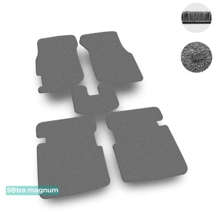 Двошарові килимки Sotra Magnum Grey для Honda Civic (mkVI) 1995-2001 - Фото 1