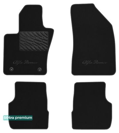 Двошарові килимки Sotra Premium Black для Alfa Romeo Tonale (mkI) 2022→ - Фото 1