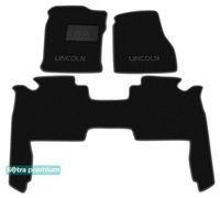 Двухслойные коврики Sotra Premium Black для Lincoln Navigator (mkII)(1-2 ряд) 2003-2006 - Фото 1