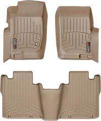 Коврики Weathertech Beige для Ford Explorer (mkIII); Mercury Mountaineer (1-2 row)(2 row bench seats or bucket no console) 2002-2005
