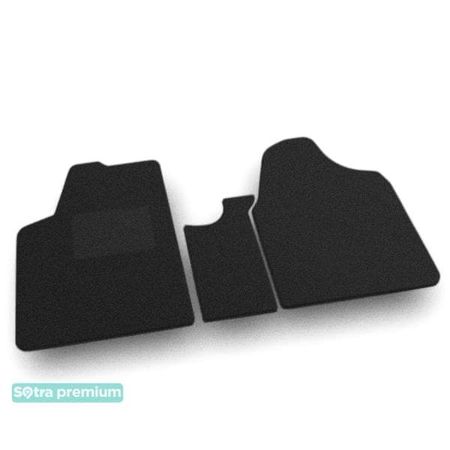 Двошарові килимки Sotra Premium Black для Fiat Scudo (mkII)(1 ряд) 2007-2016 - Фото 1
