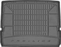 Гумовий килимок у багажник Frogum Pro-Line для Ford S-Max (mkI)(7 місць) 2006-2015 (без дворівневої підлоги)(складений 3й ряд)(багажник)