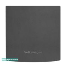 Двухслойные коврики Sotra Premium Grey для Volkswagen Golf (mkVIII)(универсал)(с двухуровневым полом)(верхний уровень)(багажник) 2019→