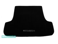 Двошарові килимки Sotra Premium Black для Mitsubishi Pajero Sport (mkI)(багажник) 1996-2008