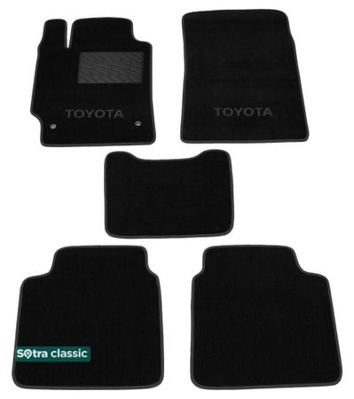Двошарові килимки Sotra Classic Black для Toyota Camry (mkVI)(XV40) 2006-2011 - Фото 1