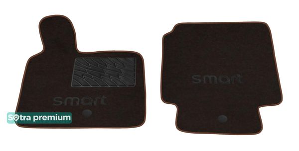 Двошарові килимки Sotra Premium Chocolate для Smart ForTwo (A450-W450) 1998-2006 - Фото 1