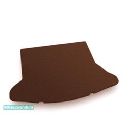 Двухслойные коврики Sotra Premium Chocolate для Toyota Auris (mkII)(хетчбэк)(багажник) 2012-2018