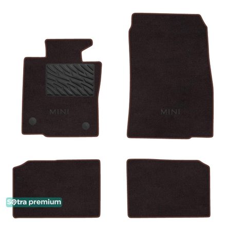 Двошарові килимки Sotra Premium Chocolate для Mini Paceman (mkI)(R61) 2012-2016 - Фото 1