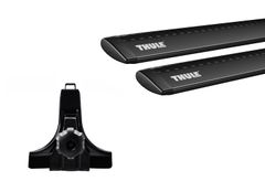 Багажник на водозгін (15см) Thule Wingbar Black для Lada 2108; 2109; 21099; 2115 (mkI) 1984-2014 - Фото 1