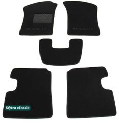 Двухслойные коврики Sotra Classic Black для Renault Twingo (mkI) 1993-2007