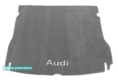 Двухслойные коврики Sotra Premium Grey для Audi Q5/SQ5 (mkI)(с вырезами под крепления)(багажник) 2008-2016 - Фото 1