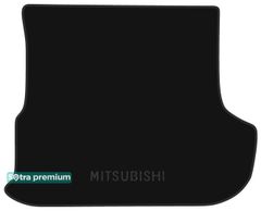 Двошарові килимки Sotra Premium Black для Mitsubishi Outlander (mkII)(із сабвуфером)(багажник) 2007-2012