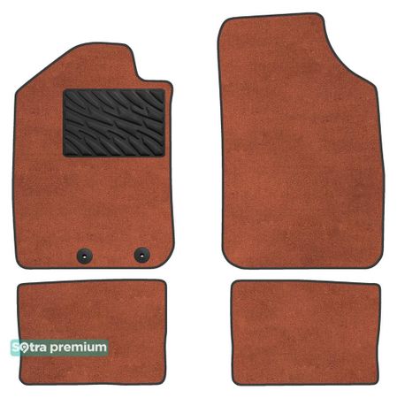 Двошарові килимки Sotra Premium Terracotta для Dacia Spring (mkI)(електро) 2021→ - Фото 1