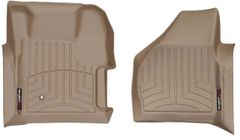 Коврики Weathertech Beige для Ford Super Duty (all cabs)(mkII)(with 4x4 shifter)(1 row) 2008-2010 automatic - Фото 1