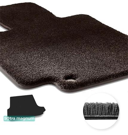 Двошарові килимки Sotra Magnum Black для BMW X3 (E83)(з правим вухом)(багажник) 2003-2010 - Фото 1