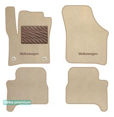 Двошарові килимки Sotra Premium Beige для Volkswagen e-Up! (mkI)(електро) 2019→
