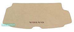 Двухслойные коврики Sotra Premium Beige для Volvo XC90 (mkII)(разложенный 3 ряд)(багажник) 2015-2022
