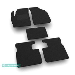 Двошарові килимки Sotra Premium Black для Chevrolet Spark (mkII) 2005-2009